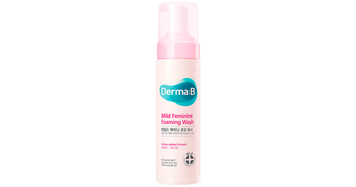 Derma:B Mild Feminine Foaming Wash Слабокислотная очищающая пенка для ...